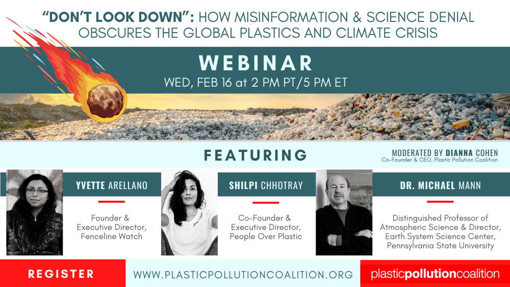 "Don't Look Down": How Misinformation & Science Denial Obscures the Global Plastics and Climate Crisis