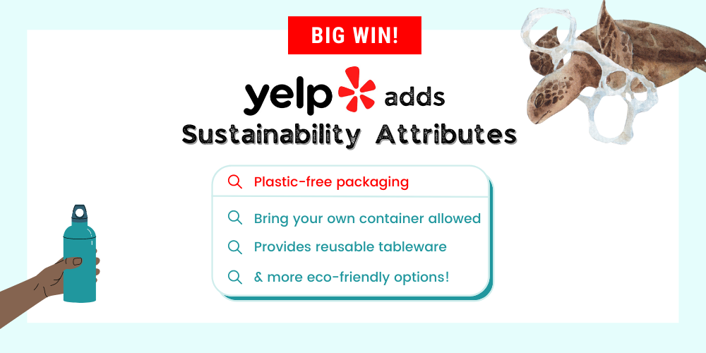 Yelp Adds “Plastic-Free Packaging” and More Eco-Friendly Business Attributes